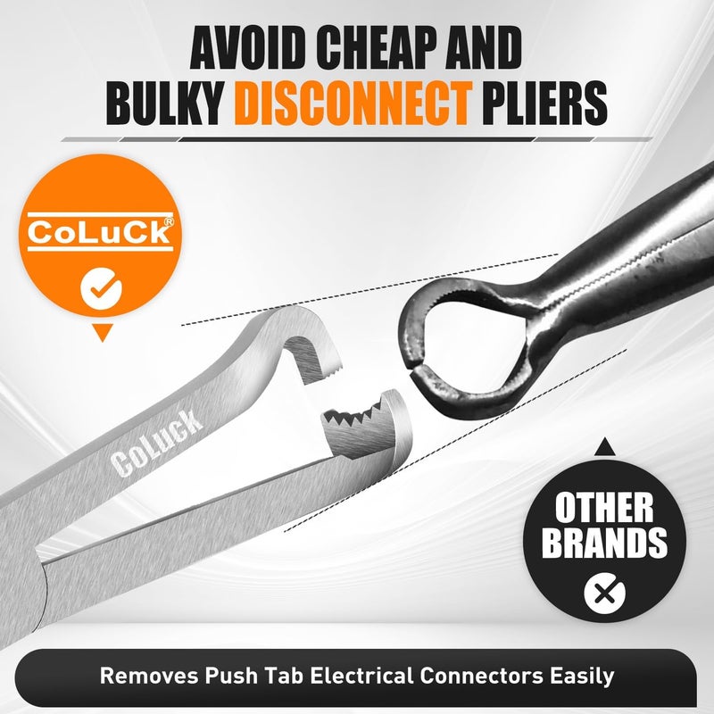 CoLuck 2Pcs Electrical Disconnect Pliers, Electrical Connector Pliers, Electrical Plug Removal Tool Electrical Connector Removal Tool, Automotive Electrical Terminal Connector Separator Removal Tool for Car - Image 4